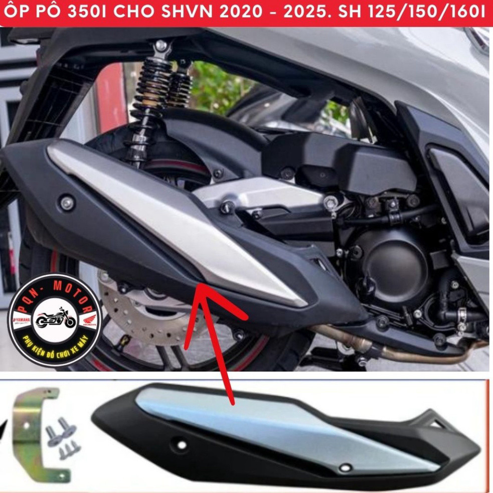 Ốp Pô Sh 350i Gắn Sh 2025 - Sh 2020- 2024  Sh125i/ 150i/ 160i Lắp Như Zin. Óp pô ADV