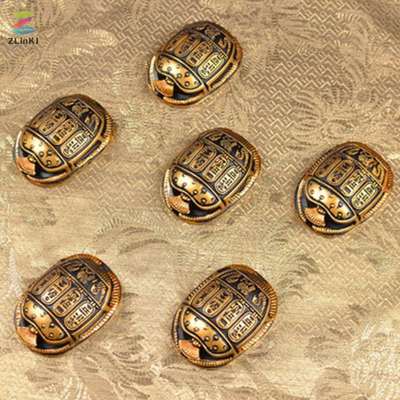 ZLinKJ Cổ Ai Cập Bùa Hộ Mệnh Scarab Hình Động Vật Trang Trí Độc Đáo Mini Scarab Cánh Cứng Lưu Niệm H