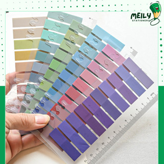  Nhãn Dán Tab Chỉ Mục NO62 Note Ghi Chú Dải Màu Trong Suốt 1 Tấm 200 Miếng Sách Tài Liệu 