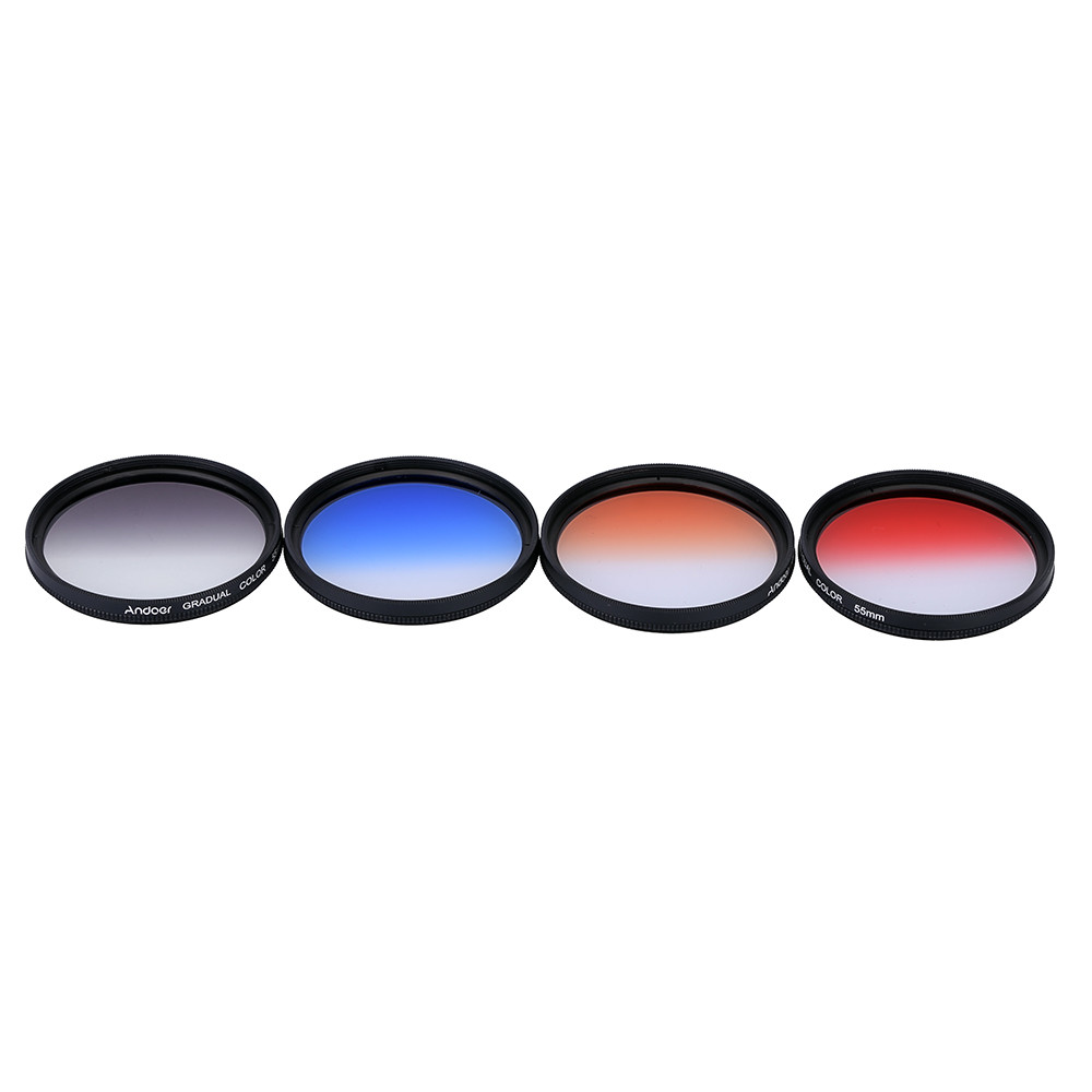 Bộ lọc Andoer 55mm Bộ lọc Dslr 55 Mm Mật độ đỏ Dslr 55mm Mật độ máy ảnh Meily _ fun Set Meily _ fun 