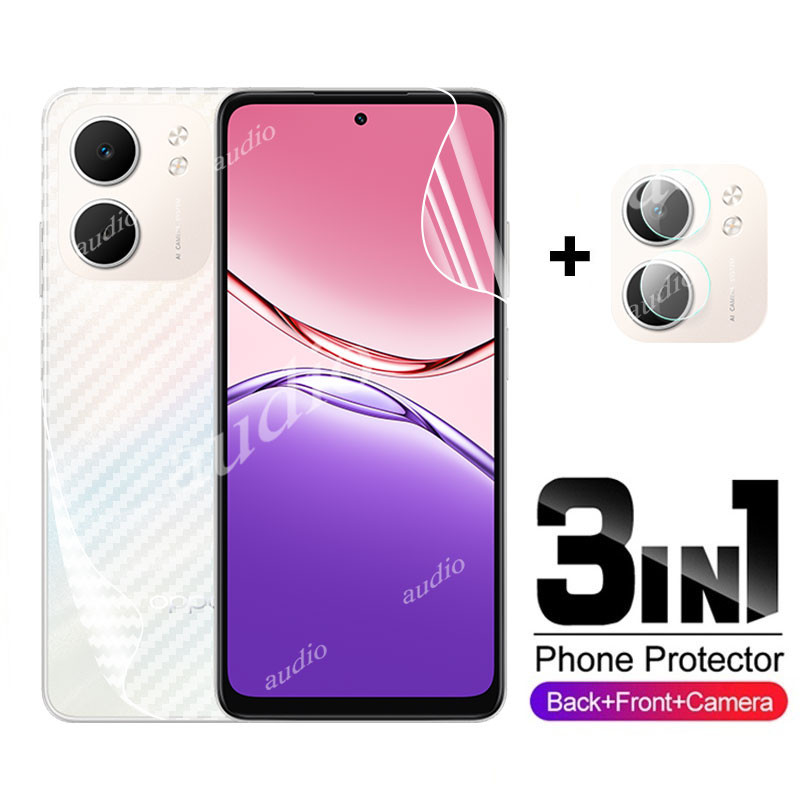 Oppo a5x 4G 2025 3in1 Mặt Sau Ống Kính Hydrogel Cho oppo a5x a5x OPPOA5x 4G 2025 Bảo Vệ Màn Hình Điệ