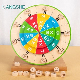 Bảng nhân bàn xoay BANGSHE, Đồ chơi toán học Montessori Đồ chơi số học bằng gỗ, Đồ chơi học tập giáo dục sớm Toán học Bảng nhân Trò chơi tính toán mầm non