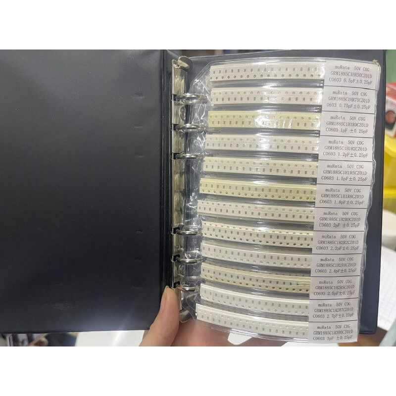 Sổ tụ điện 0603 90 loại tụ điện mỗi loại 50 chiếc