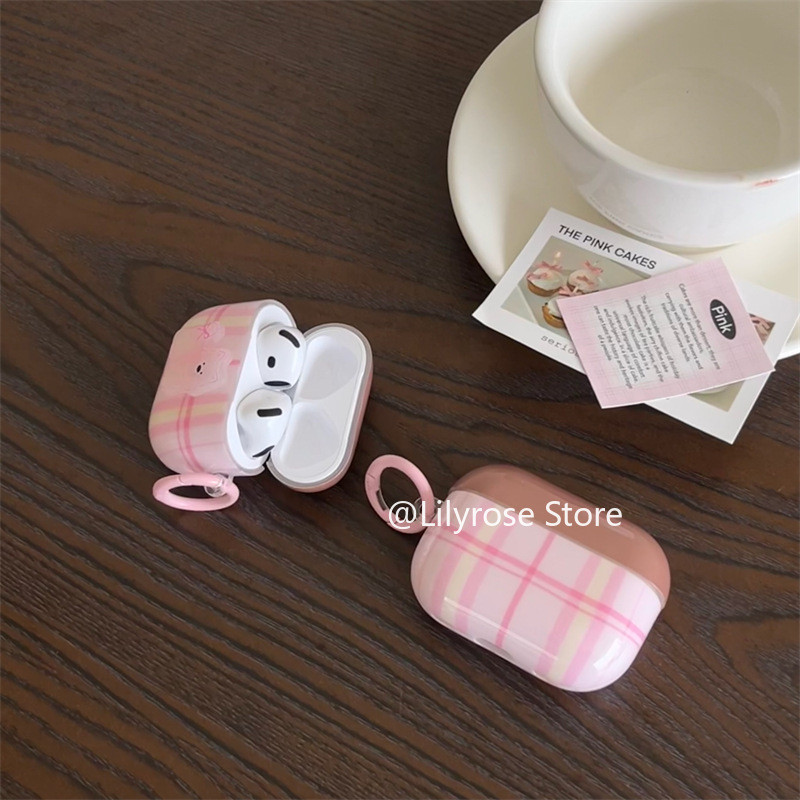 Vỏ IMD AirPods 4 [2024] AirPods Pro2 Pro 3 2 1 Ốp lưng Apple Wireless EarPods Protector Pink Cute Pu