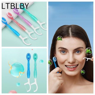 Bàn chải đánh răng du lịch Mini LTBLBY, với hạt làm mới Bàn chải đánh răng dùng một lần, Bàn chải đánh răng du lịch chăm sóc răng miệng 5 trong 1 có bóng