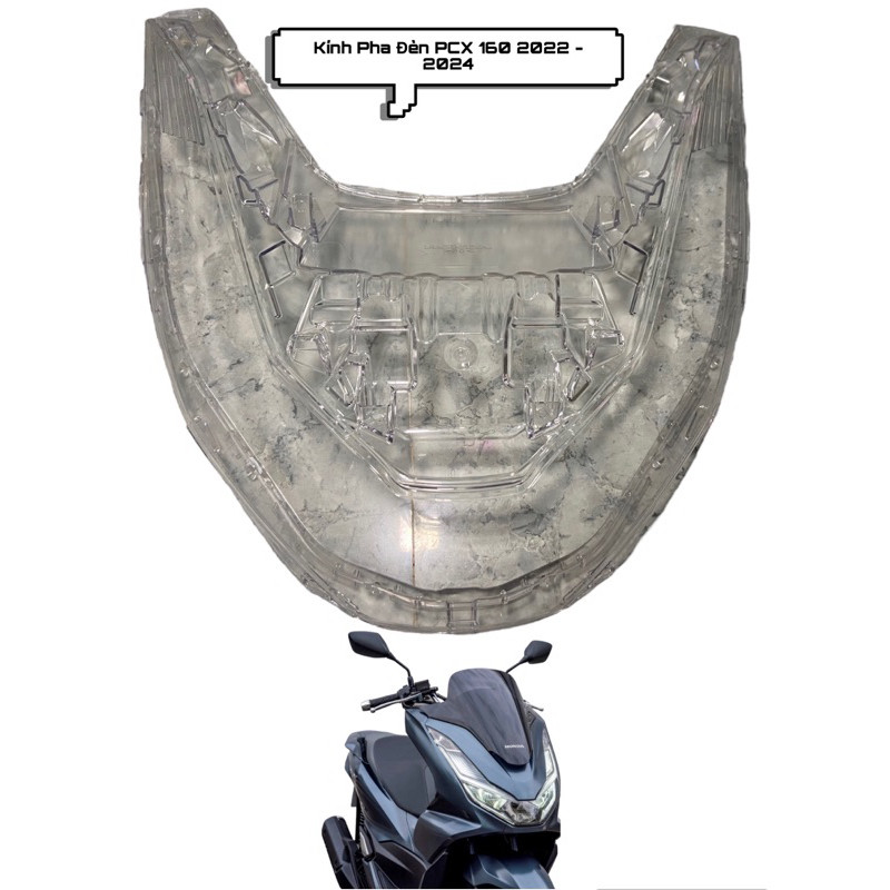 Mica ( kính kiếng ) pha đèn trước Pcx 160 2021 2022 2023 2024 - PCX HEV ( Hàng Mới Có Xước Nhẹ ) Đẹp