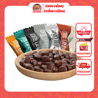  Kẹo Cà Phê không đường Coffee Candy Đài Loan 500g Kẹo Ăn Kiêng Kẹo Cà Phê Đen - Ăn Vặt Họ Phan 