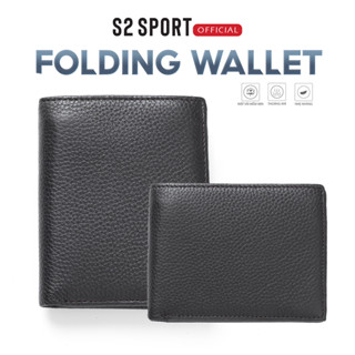 Ví da nam ngắn gập đôi S2 LEATHER da nhập khẩu cao cấp thiết kế sang trọng, lịch lãm - VDN.01