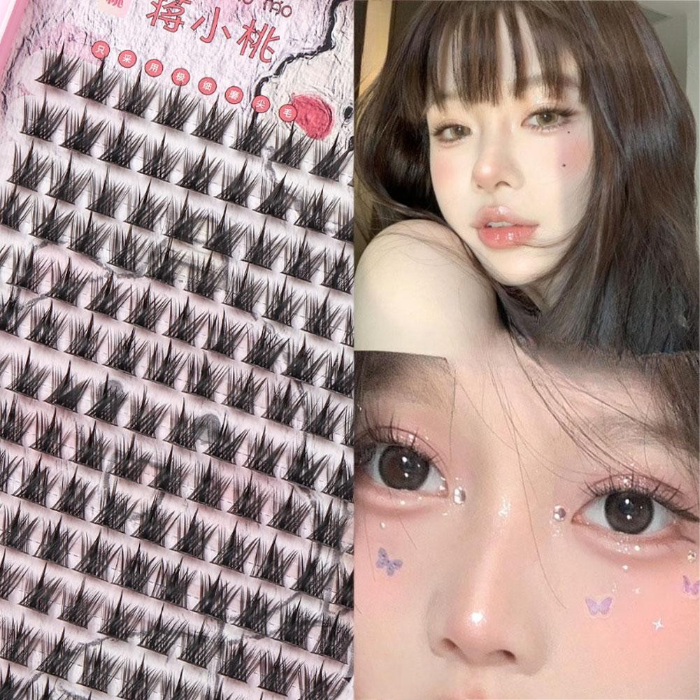 Lông Mi Nguyên Chất Hoang Dã Dung Tích Lớn 360 Cụm Dày Mi Curl Pure Fluffy Diy Lông Mi Giả R2c0