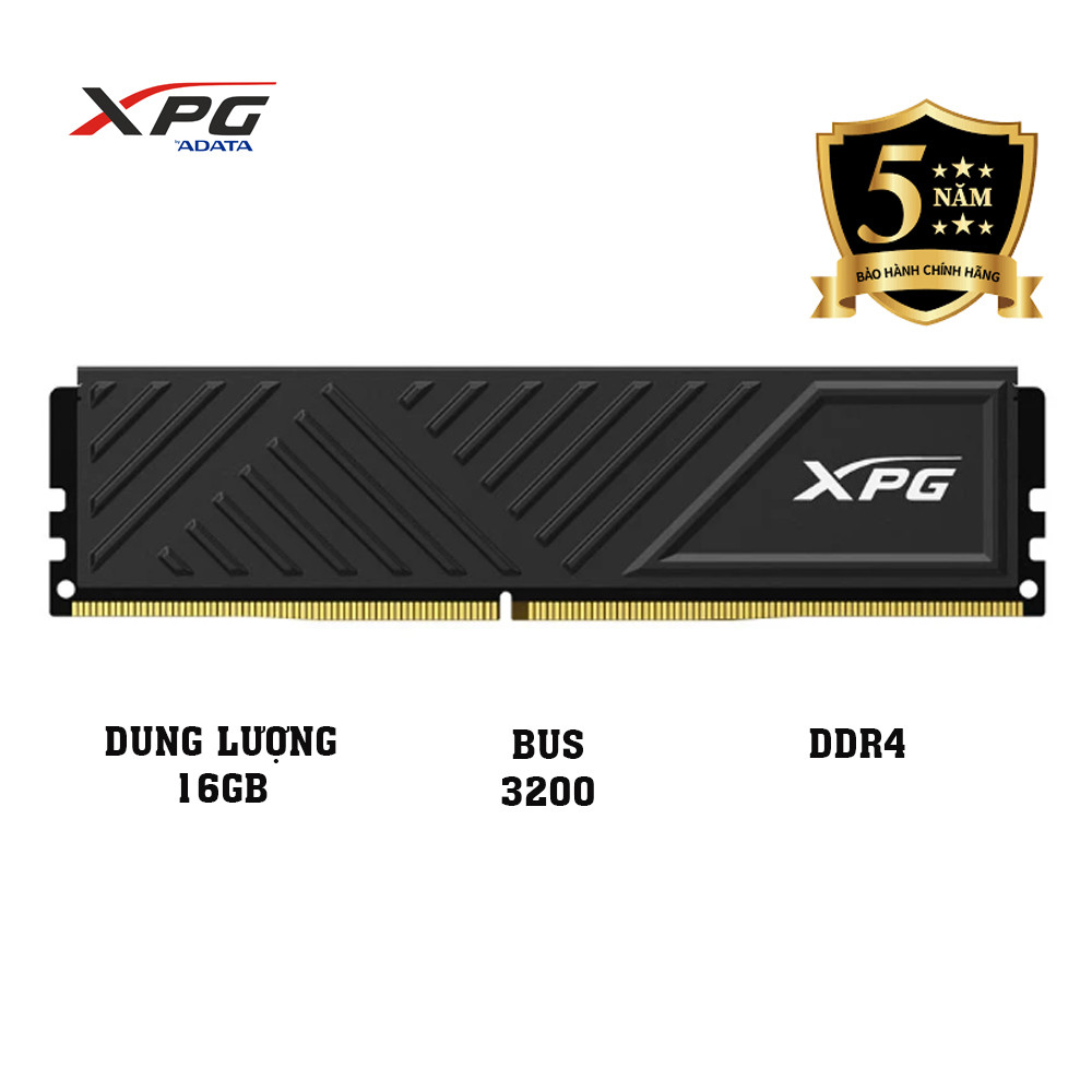 RAM desktop ADATA XPG D35 (1 x 16GB) DDR4 3200MHz (AX4U320016G16A-SBKD35) Chính Hãng, Bảo hành 5 năm