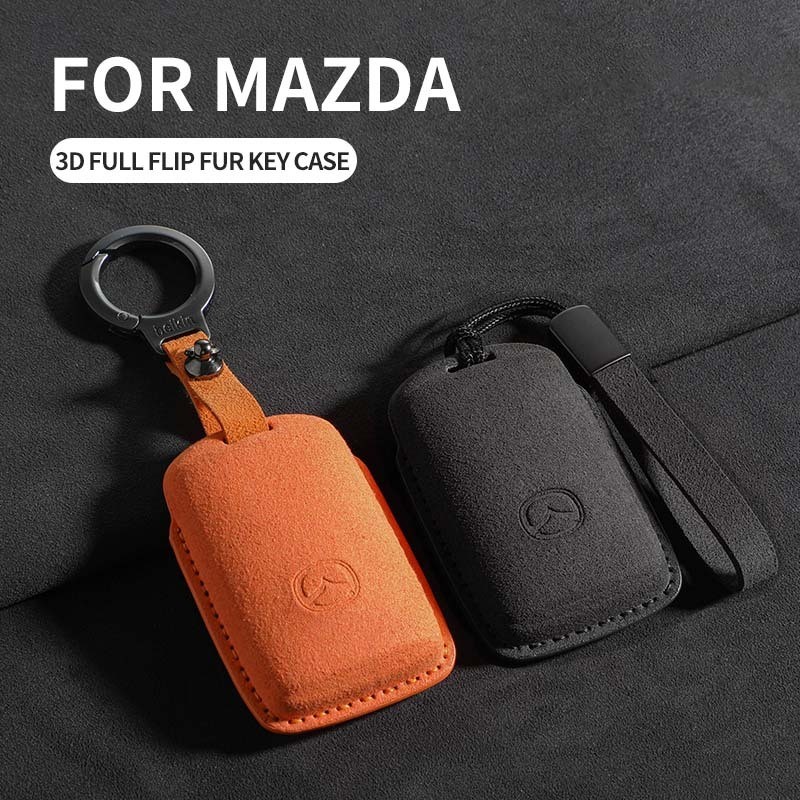 Bao Da Kunci Mazda 3 6 SUV CX30 CX5 CX30 Alexa Chìa Khóa Bao Không Chìa Khóa Bảo Vệ Từ Xa Phụ Kiện X