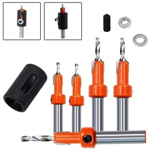 ⭐ READY STOCK ⭐-NEW-Adjustable Stop Collar Woodworking Countersink Drill Bit with 8mm Shank【POWDERS-VN】