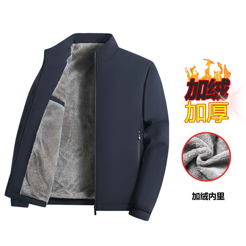 Áo khoác Bomber Uniqlo Áo khoác nam trung niên và người cao tuổi Áo khoác cổ đứng 2024 Áo khoác xuân