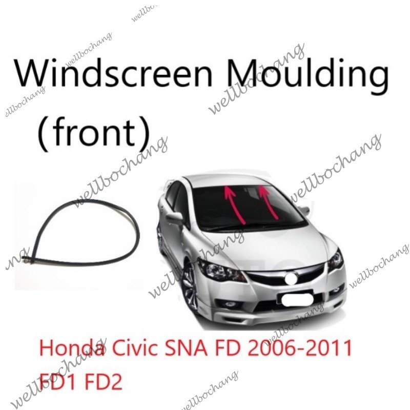 Cao su kính chắn gió cho HONDA CIVIC 2006 2007 2008 2009 2010 2011 SNA FD FD1 1.8 FD2 2.0 FD1 FD2 FD
