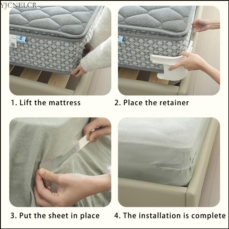Pack Of 4 Bed Sheet Strap Bed Sheet Holder Clip For AntiSlip & Tidyness Bedding