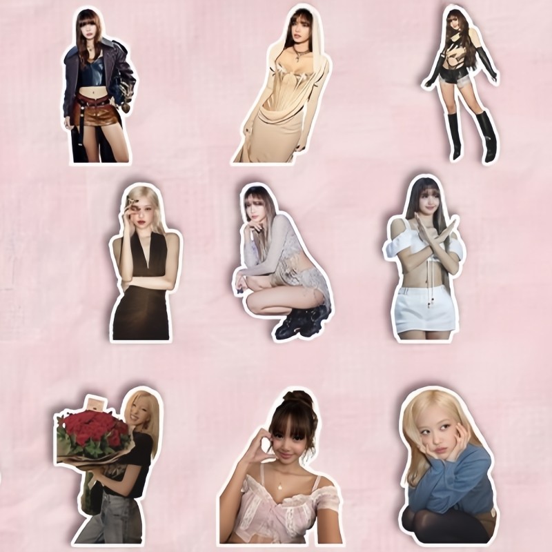 40-103 Chiếc BP THE GIRLS DDU-DU Hình Dán Washi Băng LISA JENNIE ROSE JISOO THẾ GIỚI TOUR Hành Lý Ch