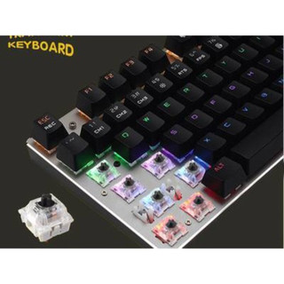Bàn phím cơ Metoo Zero Fullsize 104 phím nhiều chế độ Switch blue