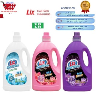  Nước xả vải Lix đậm đặc 1.8L chai sạch thơm hương ngàn hoa tiêt kiệm lưu thơm lâu mềm vải 