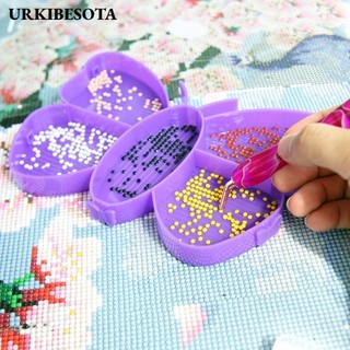 Bộ dụng cụ khay vẽ tranh URKIBESOTA, Dụng cụ thêu chữ thập Bút vẽ hình con bướm, 5 bảng khoan lưới Bàn chải làm sạch keo đất sét Tranh khoan khay Nail Art
