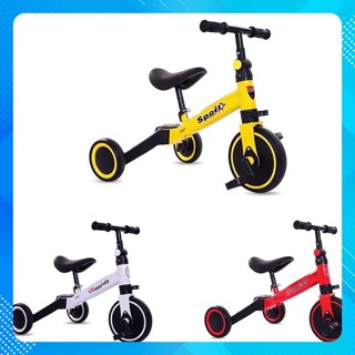 Xe chòi chân cho bé 1 2 3 tuổi tập đi 3 bánh, 4 bánh thăng bằng có bàn đạp Sport, Happy Baby baby_thotay
