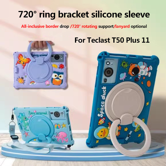 Ốp điện thoại silicon mềm hoạt hình an toàn cho trẻ em cho Teclast T50 Plus 11 T50HD P50 11 inch Giá