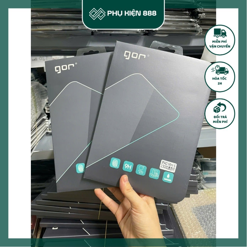 Kính cường lực GOR iPad Mini 7 , Mini 6 trong suốt, chính hãng GOR