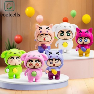 Coolcells Crayon Shin-chan Búp bê thay đổi khuôn mặt, có móc khóa Nhựa Shin-chan Đồ chơi trang điểm mặt, Đồ chơi hình Đồ thủ công DIY Phong cách Trung Quốc 3 mặt Đồ chơi thay đổi khuôn mặt Búp bê Giáng sinh
