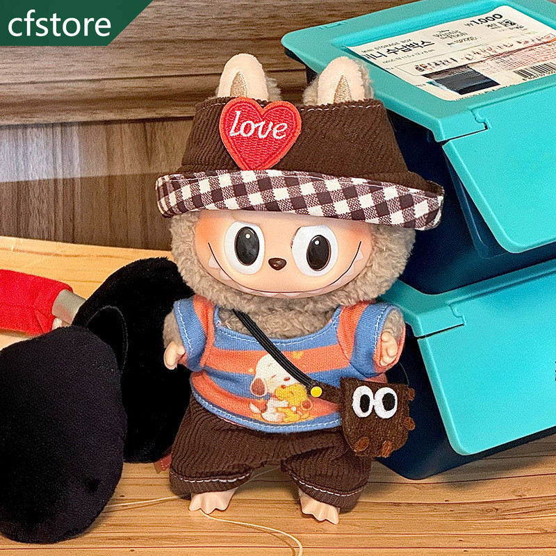 CF (Không có búp bê) cho quần áo trẻ em 17 CM labubu V1 / V2 / V3 17cm vinyl sang trọng labububusu n