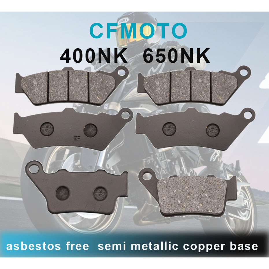 CFMOTO 400NK 650NK 650MT Má phanh bán kim loại Đế đồng amiăng miễn phí