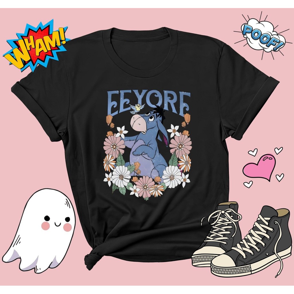 Retro Disney Eeyore Áo nam Unisex Áo Thun G670