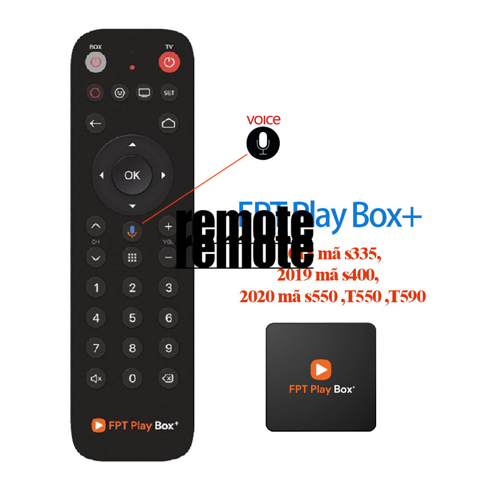 Điều khiển từ xa điều khiển đầu FPT PLAY BOX + Co voice 2022 6502021 T5902020 T550, S5002019 S400201