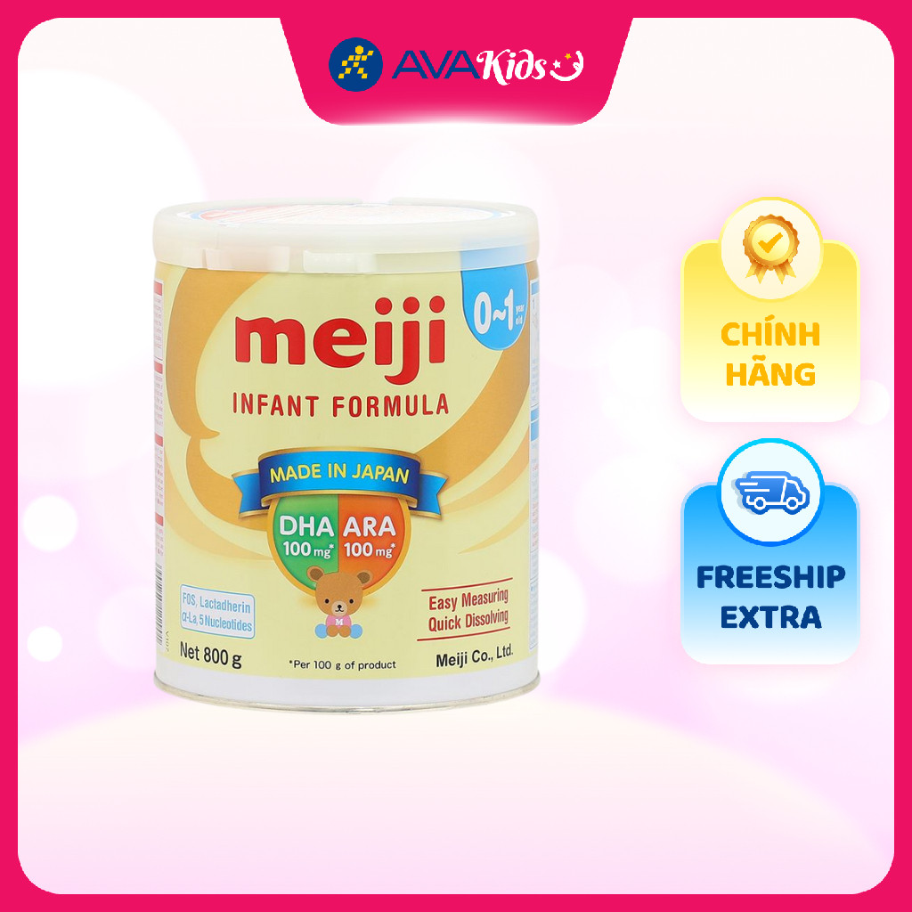 Sữa bột Meiji Infant Formula 800g (0 - 12 tháng) - Giao mẫu ngẫu nhiên