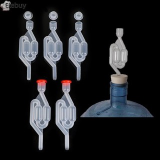 [Elebuy] 5pcWater Seal Xả Một Chiều Nhà Bia Rượu Lên Men Airlock Kín Nhựa Mới