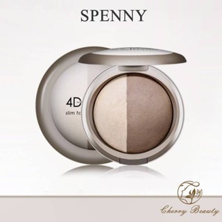 Spenny Highlight Shadows Hai Màu Che Khuyết Điểm Sửa Đổi Phấn Mặt Mũi Shadow Làm Sáng Bánh phấn khối 