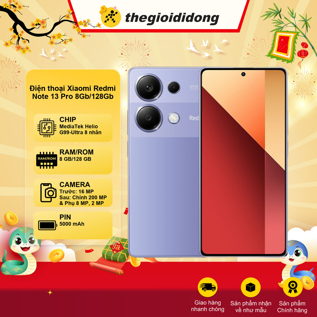 Điện thoại Xiaomi Redmi Note 13 Pro 128GB - Chính hãng BH 18 tháng