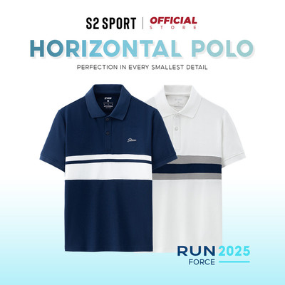Áo polo nam thể thao S2 SPORT phối Horizontal Color Scheme ngắn tay, trẻ trung, năng động - SPL15