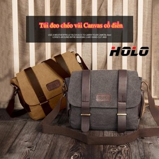  Túi xách đơn giản túi đeo vai vải bố túi đeo chéo nam xu hướng thời trang túi xách thường ngày phong cách Hàn Quốc 