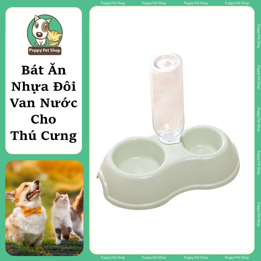 Bát nhựa đôi van nước