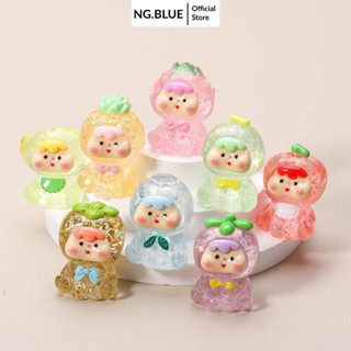 Túi mù moi phát sáng 2cm hoa trái cây quả xoài dứa trong to sỉ 1k rẻ gói mù test nhân phẩm đồ chơi  charm mini đẹp