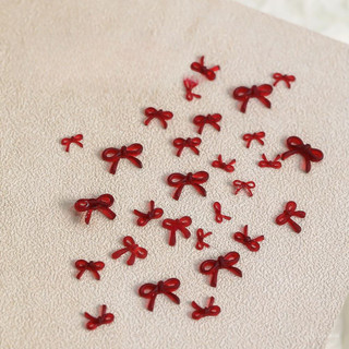 Phụ kiện Nơ Thừng Thạch Đỏ Mini (100 viên)