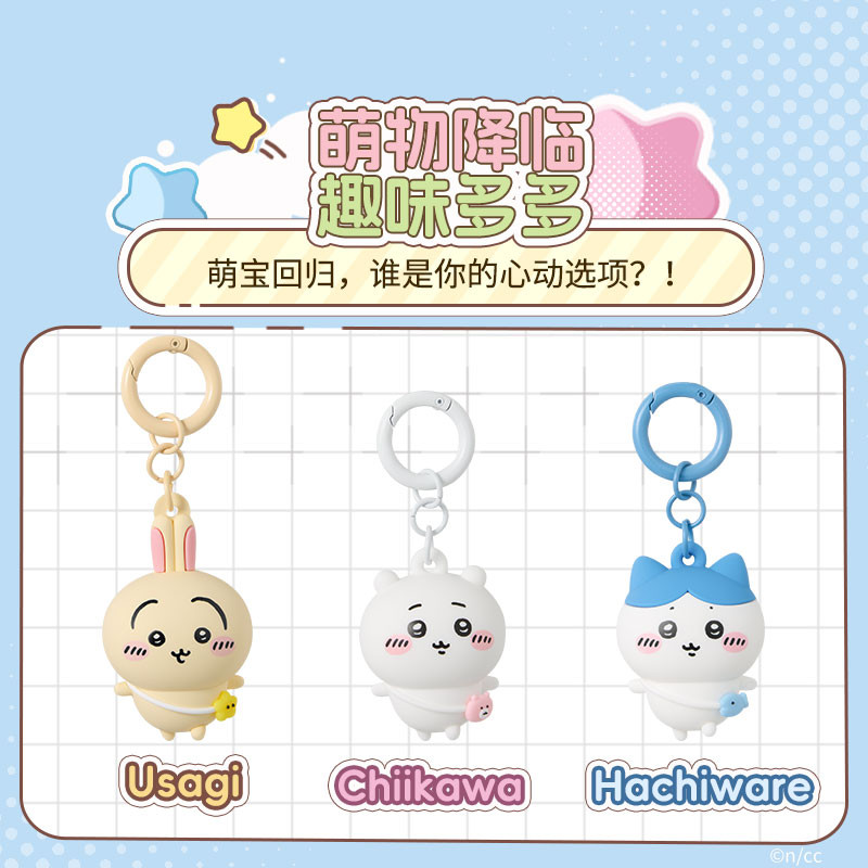Móc khóa 3D dòng Chiikawa Miniso, móc khóa chính hãng Usagi Hachiware, móc khóa nhỏ tám Usagi trang 