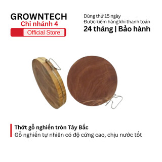 Thớt gỗ nghiến tròn Tây Bắc size 22cm bền đẹp chắc chắn dùng cho nhà bếp gia đình tiện lợi 