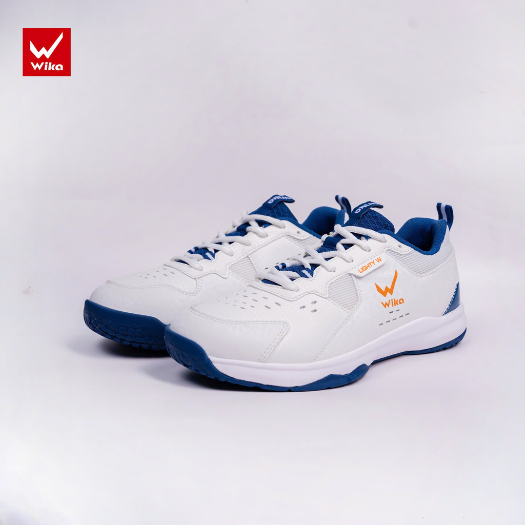 Giày Cầu Lông,Pickleball Wika Maru Trắng – Êm, Nhẹ, Thoáng Khí