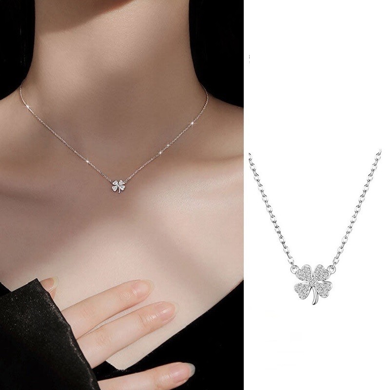 JOJO COCO Vòng cổ Cỏ Bốn Lá May Mắn Sang Trọng