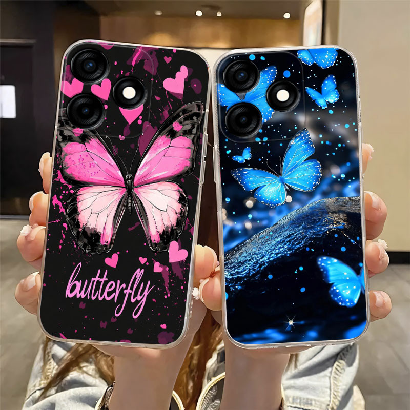 Dành Cho Tecno Spark 10 10C 20 20C Spark10 4G 5G Vỏ Điện Thoại Silicon Mềm Trong Suốt Cho Techno Spa