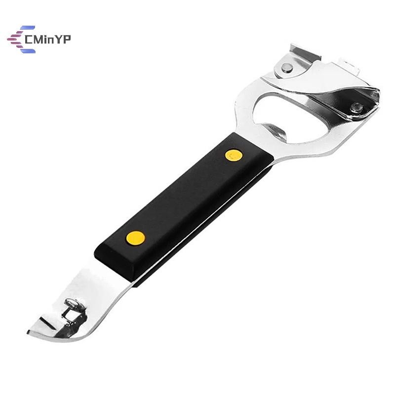 [Cminyp] Dụng cụ mở hộp Dụng cụ mở nắp chai lọ chống trượt bằng thép không gỉ có thể điều chỉnh mới