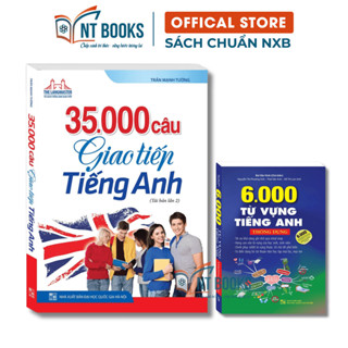 Sách - Combo 2 cuốn 35000 Câu Giao Tiếp Tiếng Anh + 6000 Từ Vựng Tiếng Anh Thông Dụng (Bìa Mềm) - MT