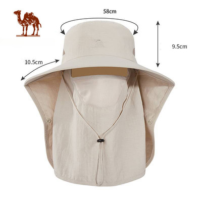 Mũ chống nắng toàn mặt CAMEL CROWN  Mũ câu cá leo núi ngoài trời Mũ chống tia cực tím Mũ chống nắng