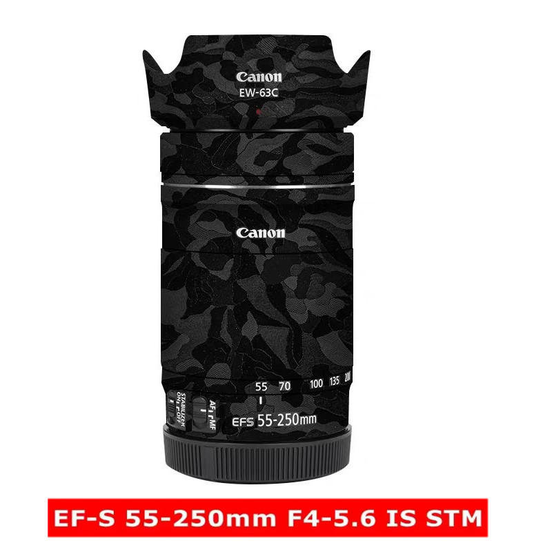 Dành Cho Canon EF-S 55-250mm F4-5.6 IS STM Chống Trầy Xước Ống Kính Máy Ảnh Miếng Dán Áo Bọc Phim Bả