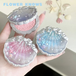 FLOWER KNOWS Phấn Má Hồng Vỏ Ngọc Trai Lụa Satin Phấn Má Hồng Mịn Tự Nhiên